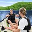 Bestway 2 Man Inflatable Boat Blow Up Fishing Rowing Rafting Water Sport Paddling Floating Air Canoe Diving River Raft with Oars Hand Pump Carry Bag