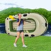 Bestway 2 Man Inflatable Boat Blow Up Fishing Rowing Rafting Water Sport Paddling Floating Air Canoe Diving River Raft with Oars Hand Pump Carry Bag