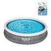 Bestway Fast Set Pool 3.66mx76cm Inflatable Above Ground Swimming Filter Pump Outdoor Round Rattan 12ftx30in Family Kids Adults Water Play Party