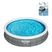 Bestway Fast Set Pool 3.66mx76cm Inflatable Above Ground Swimming Filter Pump Outdoor Round Rattan 12ftx30in Family Kids Adults Water Play Party