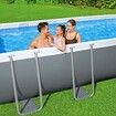 Bestway Power Steel Pool Set 4.88x2.44m Above Ground Outdoor Swimming Metal Frame Filter Pump Ladder Cover Family Water Play Party