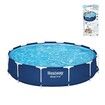 Bestway Above Ground Swimming Pool Set Over Frame Round Outdoor Indoor with Filter Pump 366x366x76cm