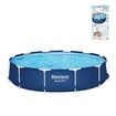 Bestway Above Ground Swimming Pool Set Over Frame Round Outdoor Indoor with Filter Pump 366x366x76cm