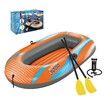 Bestway Inflatable Boat Blow Up Fishing Rowing Rafting Paddling Water Sport Floating Raft Air Diving River Canoe with Oars Hand Pump