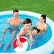 Bestway Fast Set Up Round Pool 3.66mx76cm Above Ground Swimming Inflatable 12ft x 30in Blue Outdoor Kids Adults Backyard Family Water Play Station Party