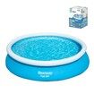 Bestway Fast Set Up Round Pool 3.66mx76cm Above Ground Swimming Inflatable 12ft x 30in Blue Outdoor Kids Adults Backyard Family Water Play Station Party