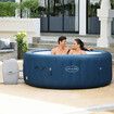 Bestway Lay Z Spa Hot Tub 4 Person Inflatable Massage Bathtub Pool Outdoor Portable Heated Water Station Round Top Cover 1.96mx71cm