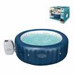 Bestway Lay Z Spa Hot Tub 4 Person Inflatable Massage Bathtub Pool Outdoor Portable Heated Water Station Round Top Cover 1.96mx71cm