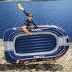 Bestway Inflatable Boat Set 2.28m X 1.21m Floating Raft Blow Up Canoe Watercraft Vessel With Oars and Pump