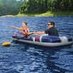 Bestway Inflatable Boat Set 2.28m X 1.21m Floating Raft Blow Up Canoe Watercraft Vessel With Oars and Pump