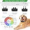 Bark Collr for Dogs, Edixeno USB-C Rechargeable Braking Training Collar for Small Medium and Large Dogs