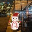 1PC Christmas Light Up Ornament Christmas Snowman Ornament Mini Christmas Ornament Snowman Doll Lighted Christmas Decor  Luminous Decor Light