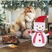 1PC Christmas Light Up Ornament Christmas Snowman Ornament Mini Christmas Ornament Snowman Doll Lighted Christmas Decor  Luminous Decor Light