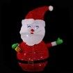 1PC Christmas Light Up Ornament Santa Claus Metal Santa Claus Home decor LED Santa Nativity Decor Light up Santa Claus Outdoor Table lamp Cloth Desk lamp Luminous