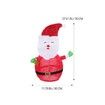 1PC Christmas Light Up Ornament Santa Claus Metal Santa Claus Home decor LED Santa Nativity Decor Light up Santa Claus Outdoor Table lamp Cloth Desk lamp Luminous