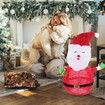 1PC Christmas Light Up Ornament Santa Claus Metal Santa Claus Home decor LED Santa Nativity Decor Light up Santa Claus Outdoor Table lamp Cloth Desk lamp Luminous