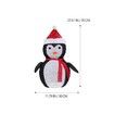 1PC Christmas Light Up Ornament Lighted Christmas Penguin  Decoration Christmas Light Outdoor Decoration Luminous Christmas Decor Bracket Ornaments