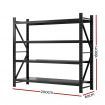 Giantz 2Mx1.8M Garage Shelving Warehouse Rack Pallet Racking Storage Shelf Black