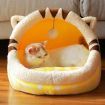 Cute Animal Design Comfortable Indoor House Bed Pet Dog Cat Nests Pad Soft Fleece Bed