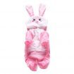 Waterproof Dog Raincoat Cute Rabbit Cartoon Pattern Outdoor Hooded Rain Coat