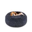 Focuspet Dog Pet Bed Cat Bed Faux Fur Cuddler Round Comfortable Size Ultra Soft Calming Bed for Dogs and Cats Self Warming Indoor Snooze Sleeping Cushion Bed