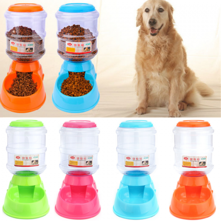 3.5L Automatic Pet Water Food Dispenser Dog Cat Large Feeder Pet Bowl