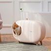 MS Cat Litter Box Fully Enclosed Large Space Toilet Training Anti Splash Deodorant Potty for Pet Supplies Bedpen