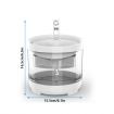 2L Automatic Water Dispenser Adjustable Water Flow Cat Water Fountain Clear Ultra Quiet Cat Dog Water Dispenser Feeder Bowl