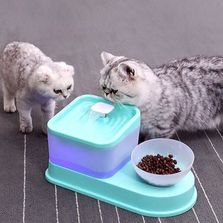 2L Pet dog Cat Water Fountain Drinking Electric Dispenser Drinker Silent Pet Feeder Puppy Supplies Slow-eating Bowl