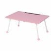 Laptop Desk Table Portable Folding Desk Notebook Table Lap Tray Bed with Slot for Children Student HomeOld oak