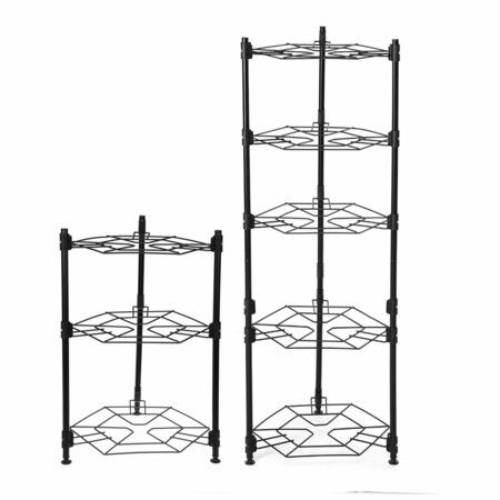 3/4/5 Tiers Storage Shelf Rack Pan Stand Pot Holder Kitchen Bath Stainless Steel5 Layers