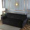 4 Seaters Elastic Velvet Sofa Cover Universal Chair Seat Protector Stretch Slipcover Couch Case Home Office Furniture Decoration Beige