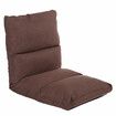 Folding Lounger Sofa Floor Chair Tatami Seat Pad Height Adjustable Lazy Backrest Cushion Chair Office Home Balcony FurnitureGrey