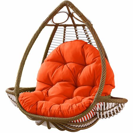 Hammock Chair Seat Cushion Hanging Swing Seat Pad Thick Hanging Chair Back Pillow Home Office Furniture AccessoriesSky Blue