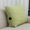 Sofa Back Cushion Bed Couch Triangle Seat Rest Pad Reading Waist Support Backrest Pillow Mat Home Office Furniture Decorations Green