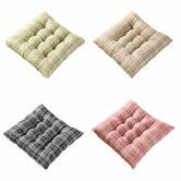 Chair Seat Cushion Square Tatami Cushion Pad Chair Car Sofa Soft Seat Pillow Home Office DecorationBlack