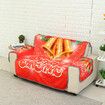 1 Seater Sofa Mat Red Christmas Bells Sofa Cover Pet Kid Seat Protector Chair Protective Mat Slipcover Home Office Furniture Decoration