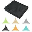 Sun Shade Sail Waterproof 420D Oxford Polyester Canopy Cover Awning Outdoor Anti-UV ProtectionGrey