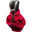 Car Shift Knob Hoodie,Funny Gear Shift Knob Shirt Sweater,Winter Warm Shift Knob Cover Sweater Shirt,Automotive Interior Novelty Accessories Decorations,Universal Fit Knob Cover Gift (Red)