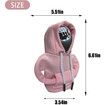 Car Shift Knob Hoodie,Funny Gear Shift Knob Shirt Sweater,Winter Warm Shift Knob Cover Sweater Shirt,Automotive Interior Novelty Accessories Decorations,Universal Fit Knob Cover Gift (Pink)