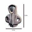 Car Shift Knob Hoodie,Funny Gear Shift Knob Shirt Sweater,Winter Warm Shift Knob Cover Sweater Shirt,Automotive Interior Novelty Accessories Decorations,Universal Fit Knob Cover Gift (Gray)