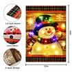 Lighted Christmas Garden Flag, LED Merry Christmas Snowman Flag, Vertical Double Sided Christmas Flag for Outdoor Yard Garden Lawn Holiday Decoration(12x18 Inch)