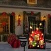 Merry Christmas Lighted Garden Flag 12x18 Inch Double Sided  LED Solar Flag, Christmas Outdoor Decorations Christmas Holiday Flag Welcome Christmas Garden Flag