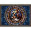 Jigsaw Puzzle Advent Calendar Nativity puzzles for adults 1000 pieces,Christmas Countdown jigsaw Puzzles,Stained Glass Religous Puzzle Jesus Christian Puzzles for Home Decor