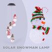 2023 Christmas Gifts For Kids,Adult Outdoor Courtyard Festival Decoration Colorful Fall Resistant Six Snowman Solar Christmas Light String