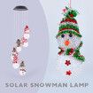 2023 Christmas Gifts For Kids,Adult Outdoor Courtyard Festival Decoration Colorful Fall Resistant Six Snowman Solar Christmas Light String