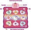 Dance Mat Kids Toys for Girls, Music Dance Touch Play Mat, 5 Play Modes, 3 Challenge Levels, Christmas, Birthday Gifts for Age 3-10 Years Old Girls