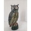 Solar Bird Scarecrow Fake Horned Owl Decoy, Bird Repellent Garden Protectors, Natural Enemy Pest Deterrent Scarecrow