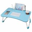 USB Computer Desk Multifunctional Portable Bed Computer Desk Lazy Foldable Lazy Laptop Table for Home Office DormitoryGreen