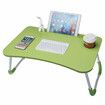 USB Computer Desk Multifunctional Portable Bed Computer Desk Lazy Foldable Lazy Laptop Table for Home Office DormitoryGreen